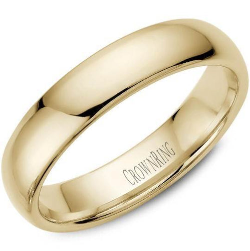 CrownRing 10K Yellow Gold Wedding Band 5mm TDS10Y5/9 - Fifth Avenue Jewellers