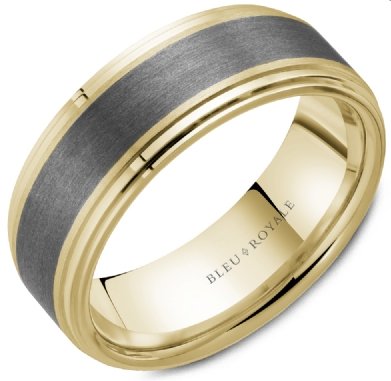 CrownRing Bleu Royale Tantalum & Yellow Gold Ring - Fifth Avenue Jewellers