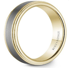 Load image into Gallery viewer, CrownRing Bleu Royale Tantalum &amp; Yellow Gold Ring - Fifth Avenue Jewellers
