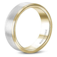 Load image into Gallery viewer, CrownRing Bleu Royale Two Toned Mens Band RYL-023WY75 - Fifth Avenue Jewellers

