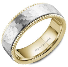 Load image into Gallery viewer, CrownRing Bleu Royale Yellow Gold Mens Band RYL-032Y75 - Fifth Avenue Jewellers

