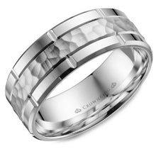 Load image into Gallery viewer, CrownRing Mens Hammered Bands Special Order Collection - Fifth Avenue Jewellers

