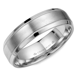 CrownRing Mens Sandpaper & Diamond Cut Bands Special Order Collection - Fifth Avenue Jewellers