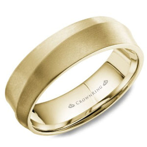 CrownRing Mens Sandpaper Finish Bands Special Order Collection - Fifth Avenue Jewellers