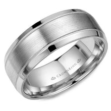 Load image into Gallery viewer, CrownRing Mens Sandpaper Finish Bands Special Order Collection - Fifth Avenue Jewellers
