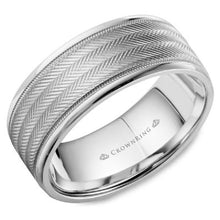 Load image into Gallery viewer, CrownRing Mens Textured Bands Special Order Collection - Fifth Avenue Jewellers

