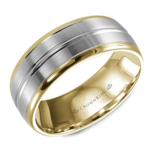CrownRing Mens Two-tone Band Special Order Collection - Fifth Avenue Jewellers