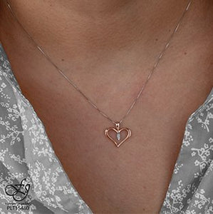 Diamond Accent Heart Pendant Necklace - Fifth Avenue Jewellers