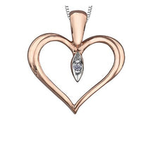 Load image into Gallery viewer, Diamond Accent Heart Pendant Necklace - Fifth Avenue Jewellers
