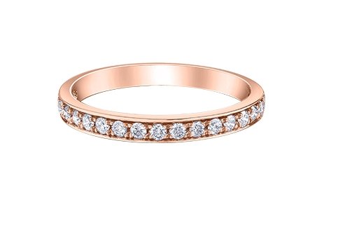 Diamond Anniversary Band In Rose Gold .25ct - Fifth Avenue Jewellers