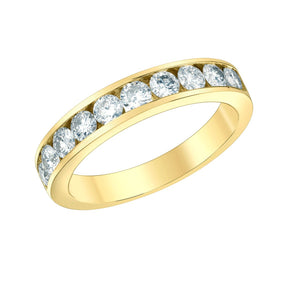 Diamond Anniversary Band In Yellow Gold - Fifth Avenue Jewellers