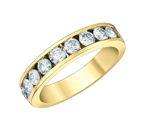 Diamond Anniversary Band In Yellow Gold - Fifth Avenue Jewellers