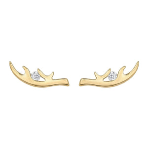 Diamond Antler Earrings AM450 - Fifth Avenue Jewellers