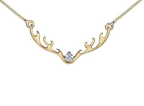Diamond Antler Necklace - Fifth Avenue Jewellers