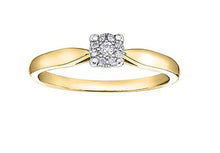 Load image into Gallery viewer, Diamond Cluster Ring In Yellow Gold - Fifth Avenue Jewellers
