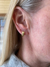 Load image into Gallery viewer, Diamond Cut Yellow Gold Huggies - Fifth Avenue Jewellers
