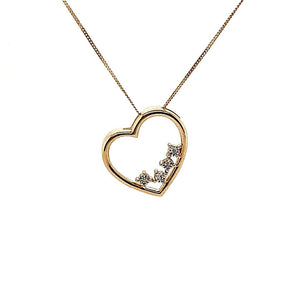 Diamond Heart Pendant - Fifth Avenue Jewellers