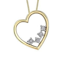 Load image into Gallery viewer, Diamond Heart Pendant - Fifth Avenue Jewellers
