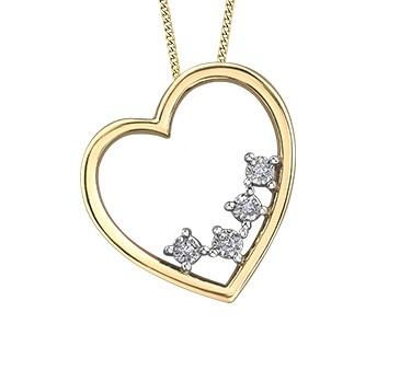 Diamond Heart Pendant - Fifth Avenue Jewellers