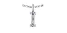 Load image into Gallery viewer, Diamond Initial Pendant Necklace - Fifth Avenue Jewellers
