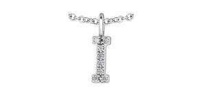 Diamond Initial Pendant Necklace - Fifth Avenue Jewellers