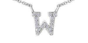 Diamond Initial Pendant Necklace - Fifth Avenue Jewellers