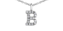 Load image into Gallery viewer, Diamond Initial Pendant Necklace - Fifth Avenue Jewellers
