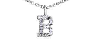 Diamond Initial Pendant Necklace - Fifth Avenue Jewellers