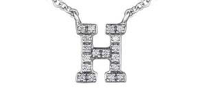 Diamond Initial Pendant Necklace - Fifth Avenue Jewellers