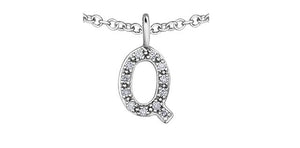 Diamond Initial Pendant Necklace - Fifth Avenue Jewellers