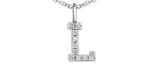 Load image into Gallery viewer, Diamond Initial Pendant Necklace - Fifth Avenue Jewellers
