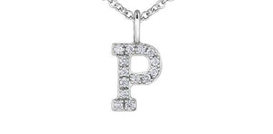 Diamond Initial Pendant Necklace - Fifth Avenue Jewellers