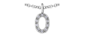 Diamond Initial Pendant Necklace - Fifth Avenue Jewellers