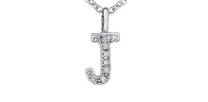 Diamond Initial Pendant Necklace - Fifth Avenue Jewellers