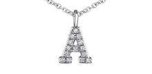 Load image into Gallery viewer, Diamond Initial Pendant Necklace - Fifth Avenue Jewellers
