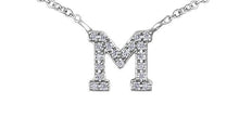 Load image into Gallery viewer, Diamond Initial Pendant Necklace - Fifth Avenue Jewellers
