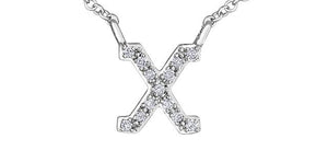 Diamond Initial Pendant Necklace - Fifth Avenue Jewellers