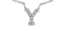 Load image into Gallery viewer, Diamond Initial Pendant Necklace - Fifth Avenue Jewellers
