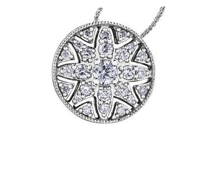 Diamond Lily Filigree Necklace - Fifth Avenue Jewellers