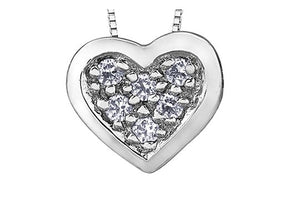 Diamond Pavé Heart Necklace - Fifth Avenue Jewellers
