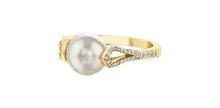 Load image into Gallery viewer, Diamond &amp; Pearl Ring - Fifth Avenue Jewellers

