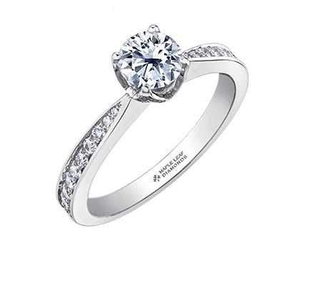 Diamond Solitaire Ring .70ct ML657W100 - Fifth Avenue Jewellers