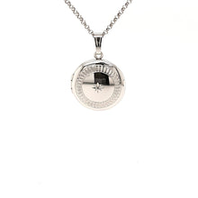 Load image into Gallery viewer, Diamond Star Locket In Sterling Silver - Fifth Avenue Jewellers
