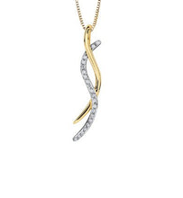 Load image into Gallery viewer, Diamond Twist Pendant Necklace - Fifth Avenue Jewellers
