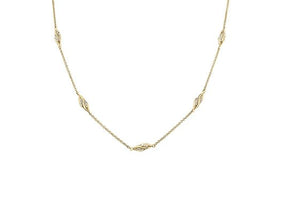 Diamond Wave Station Necklace - Fifth Avenue Jewellers