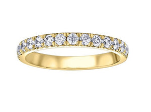 Diamond Wedding Band In Yellow Gold - Fifth Avenue Jewellers
