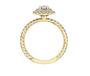 Double Halo Canadian Diamond Ring - Fifth Avenue Jewellers