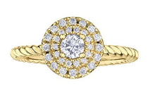 Load image into Gallery viewer, Double Halo Canadian Diamond Ring - Fifth Avenue Jewellers
