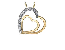 Load image into Gallery viewer, Double Heart Pendant Necklace - Fifth Avenue Jewellers
