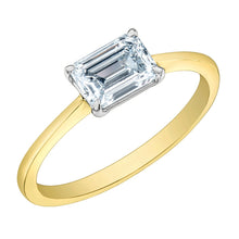 Load image into Gallery viewer, East-West Diamond Solitaire Ring - Fifth Avenue Jewellers
